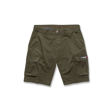 Pantaloncini bermuda verde militare da uomo con tasconi Scrambler Ducati X Cargo Shorts, Abbigliamento Sport, SKU a723500067, Immagine 0